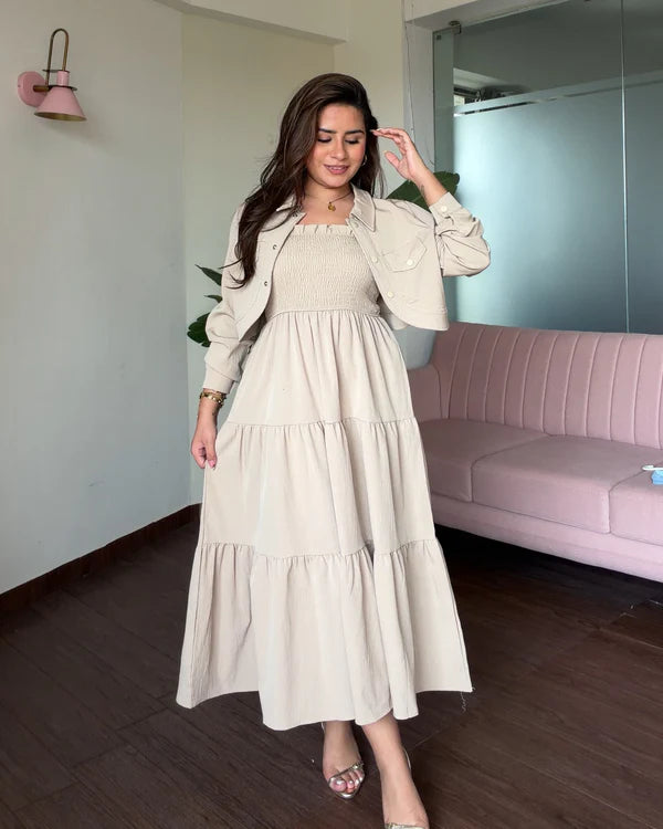 Flared Midi Dress