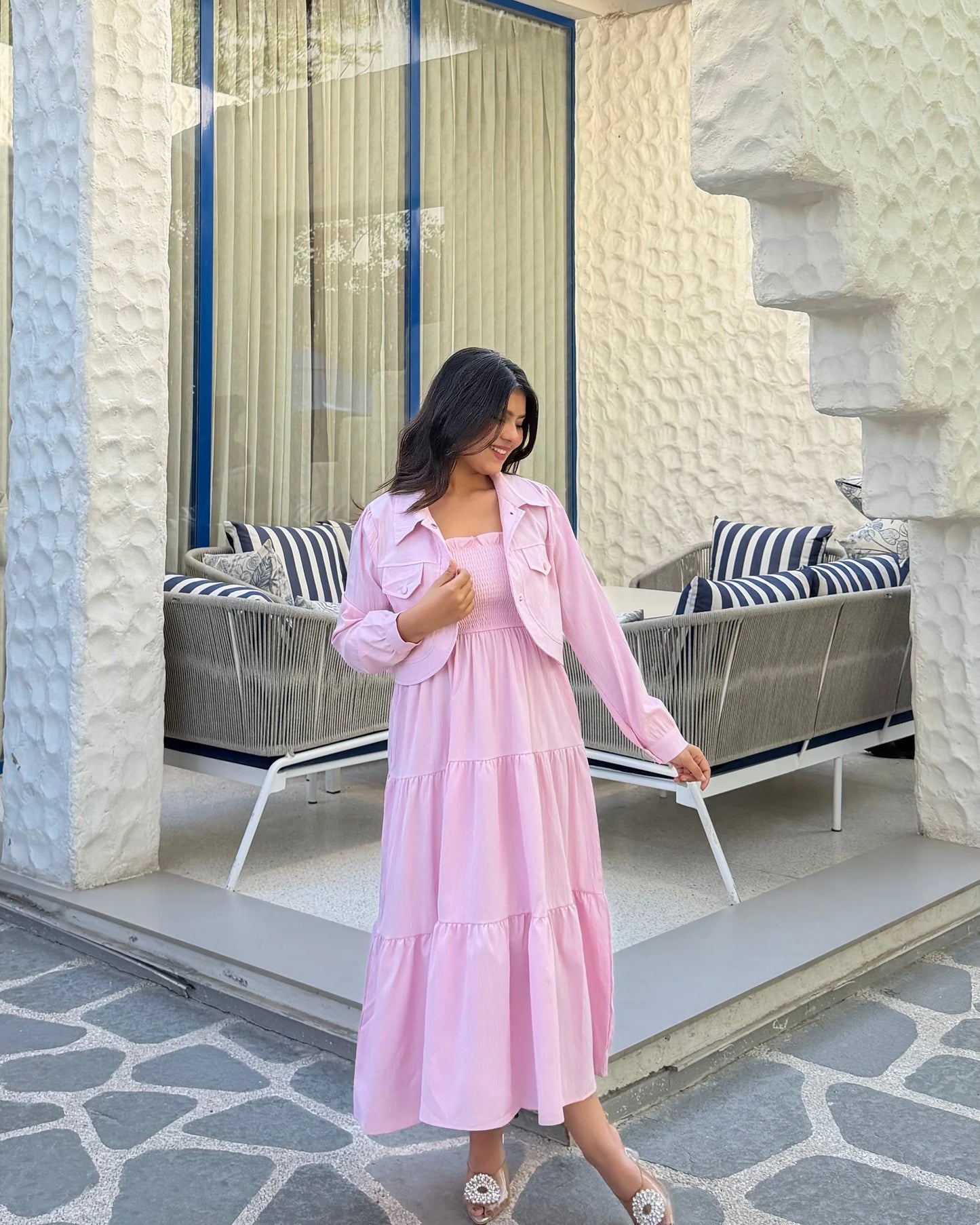 Flared Midi Dress
