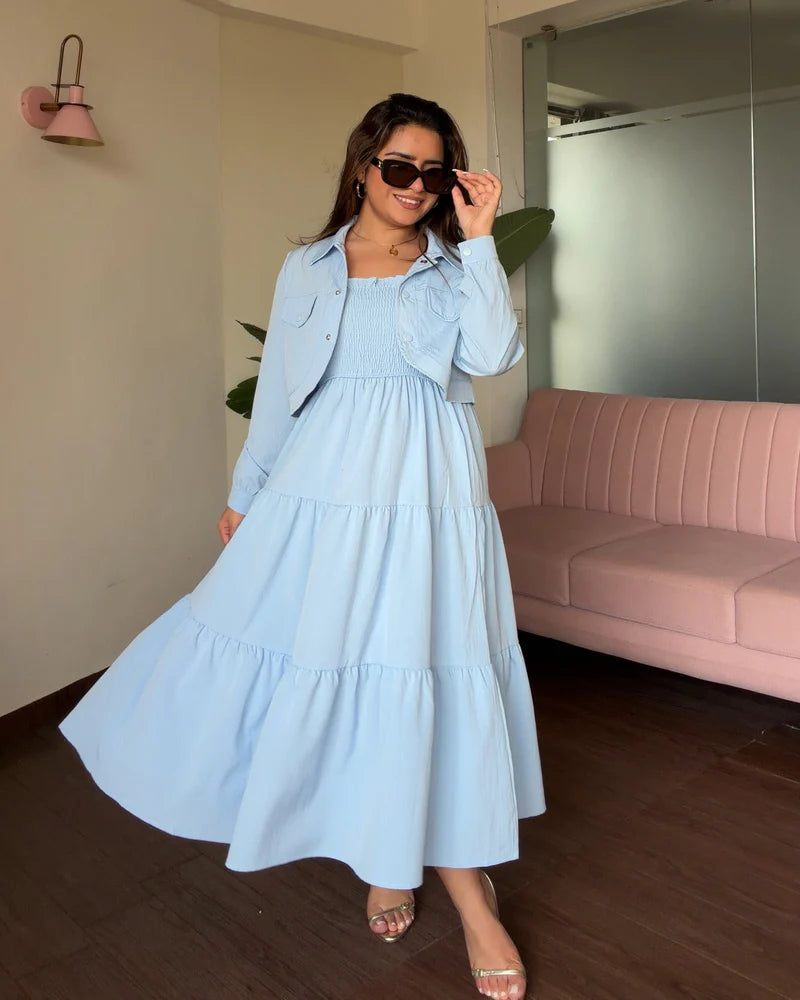 Flared Midi Dress