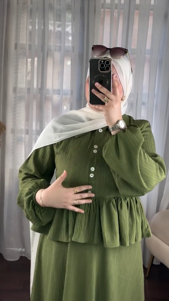 Emerald Grace Skirt Set 🌿