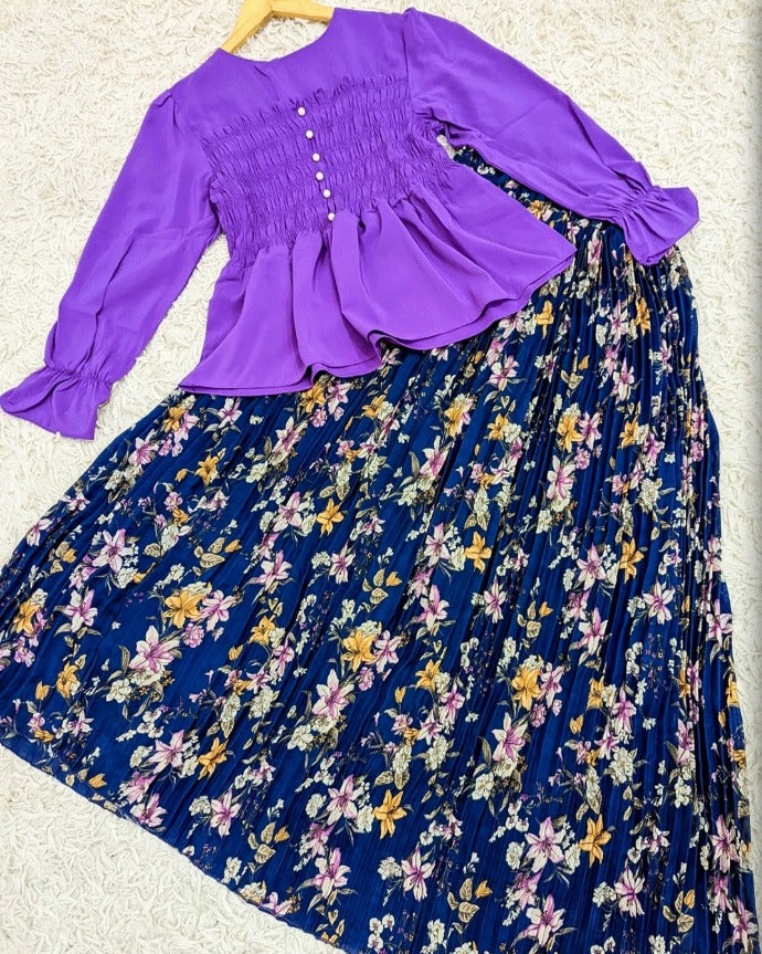 Chic & Comfy 2-Piece Skirt Set 💙