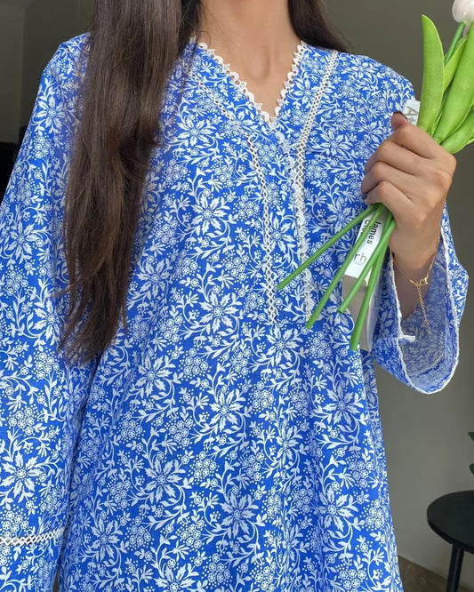 Floral 2-Piece Printed Dress 💙